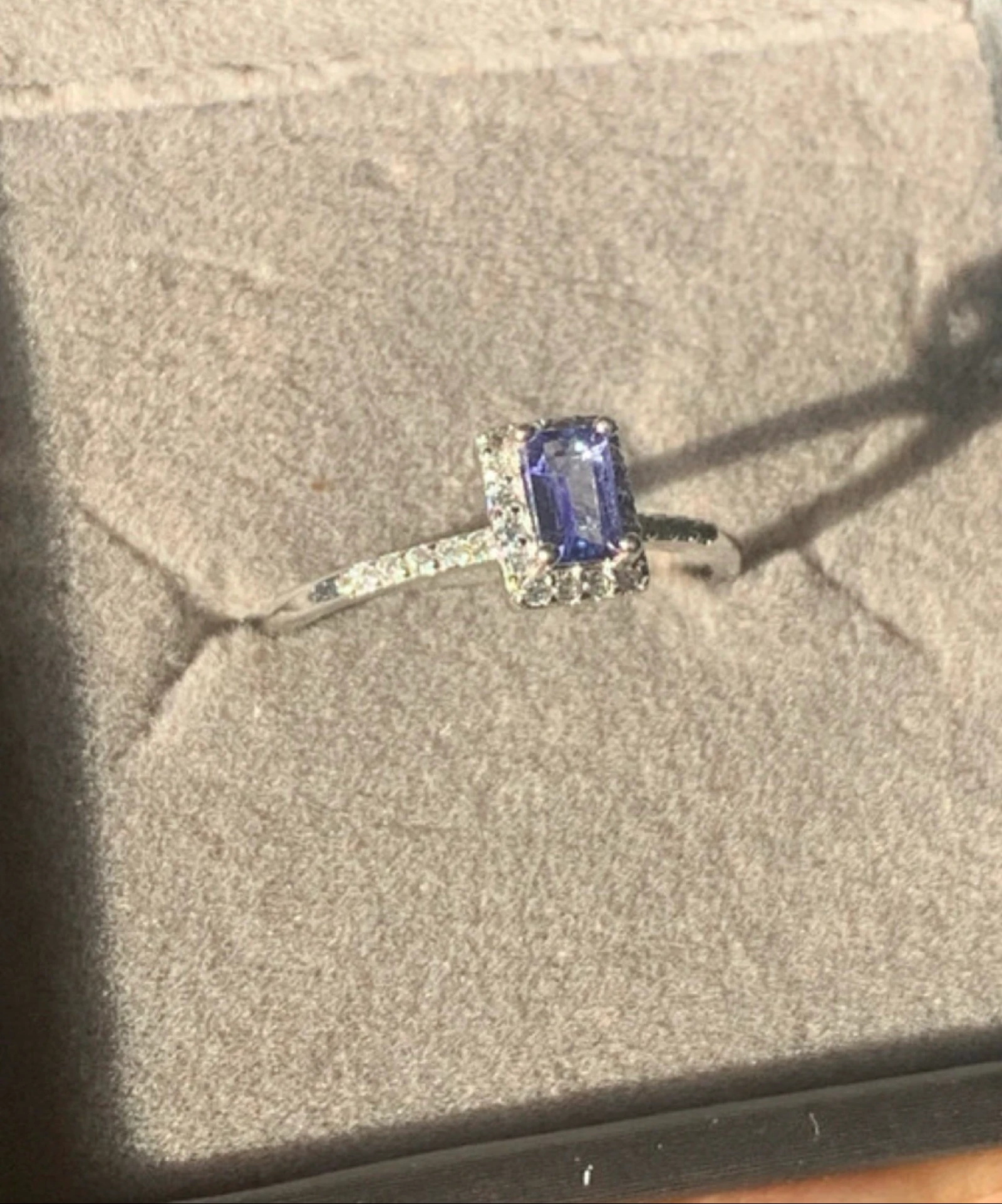 Anneau en argent avec tanzanite naturelle – photo 3